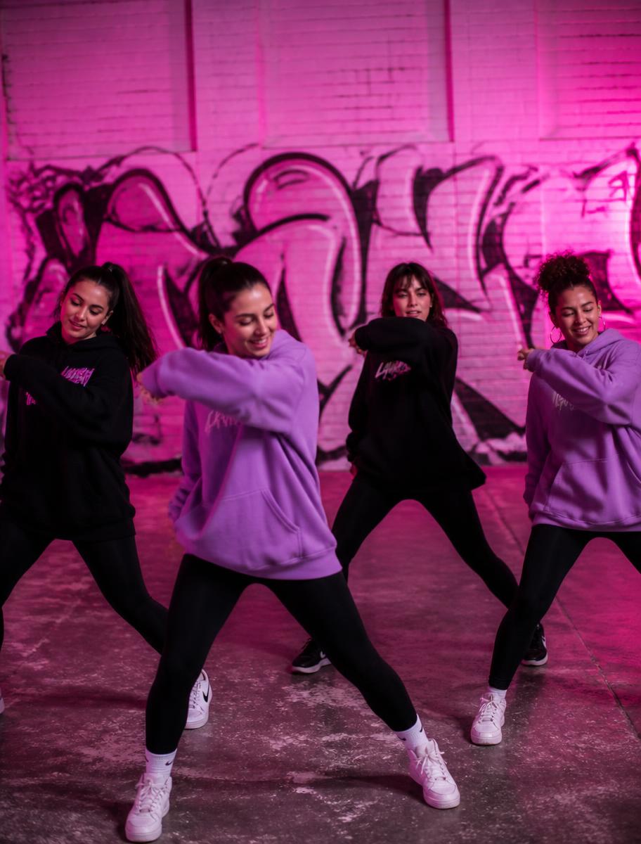 Four ARABICS® participants in a dance pose